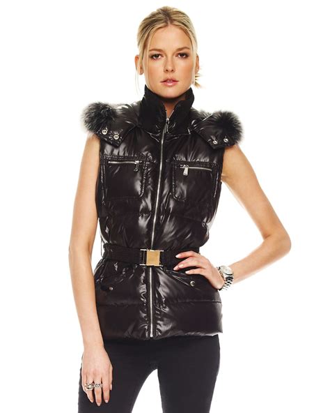 michael kors suit vest|michael kors hooded puffer vest.